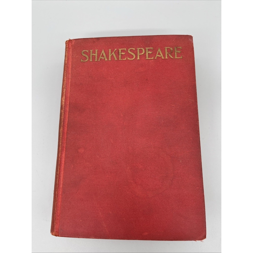 Antique The Complete Works of William Shakespeare Hardcover Book Stokes Co. 1911